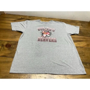 Buc-ees Beavers Gray Football T-Shirt Size XL